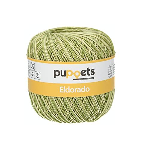 Puppets Eldorado Stärke 10 4578010-00082 Multicolor Häkelgarn, 100% Baumwolle von Puppets