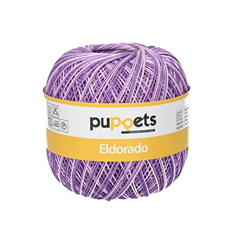 Puppets Eldorado Stärke 10 4578010-00046 multicolor Häkelgarn, 100 % Baumwolle von Puppets