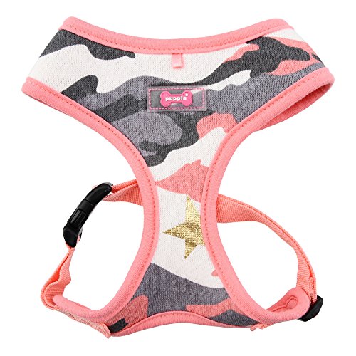 Puppia "A Ensign Geschirr, mittel, pink camo von Puppia