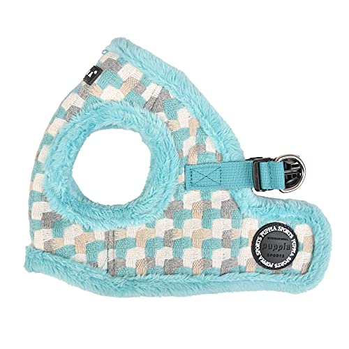 Puppia Brustgeschirr für kleine und mittelgroße Hunde - Arden Harness B - verstellbar und komfortabel, Aqua, M von Puppia