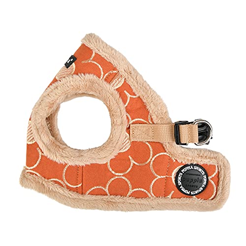 Puppia Brustgeschirr für kleine und mittelgroße Hunde - Florent Harness B - verstellbar und komfortabel, Orange, M von Puppia