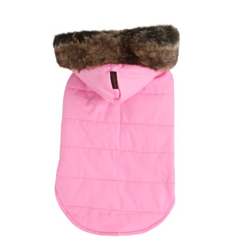 Puppia Cody Hood Winterweste für Hunde, Größe S, Rosa von Puppia