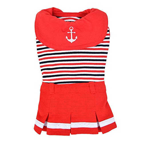 Puppia Hundebekleidung Nautical Rot L von Puppia