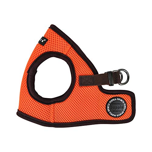Puppia Soft Harness II - Weiches Westengeschirr für kleine und mittelgroße Hunde - sehr komfortabel und leicht anzuziehen, Orange, PUHB1770ORM von Puppia