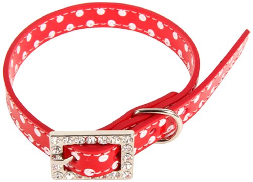 Puppia PAMA-AC986 Victoria Halsband, M, rot von Puppia