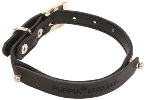 Puppia PAMA-AC991 Madison Halsband, L, schwarz von Puppia