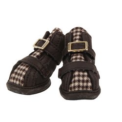 Puppia PAMD-SH068 Houndstooth Schuhe, XXL, braun von Puppia