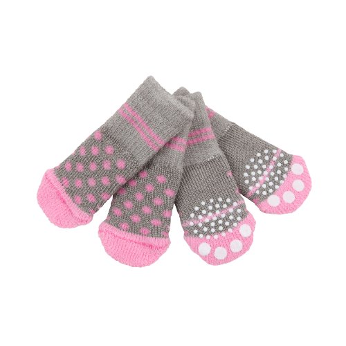 Puppia PAND-SO1175-GY-M Socken Für Hunde Dylan, M, Grau von Puppia