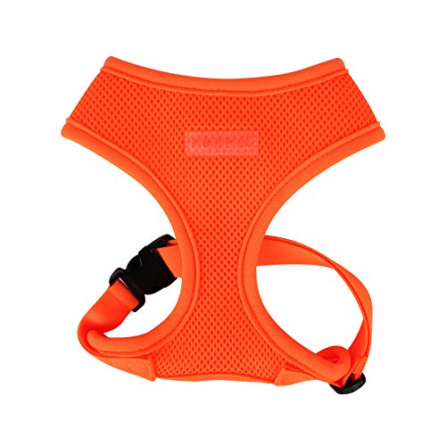 Puppia Hundegeschirr in Neonfarben - Hochwertig und Komfortabel - Auch als Welpengeschirr verwendbar, Orange, XL, PAPA-AC1325-OR-XL von Puppia