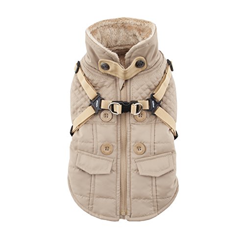 Puppia PAQD-VT1463 Wilkes, Wintermantel, XL, beige von Puppia