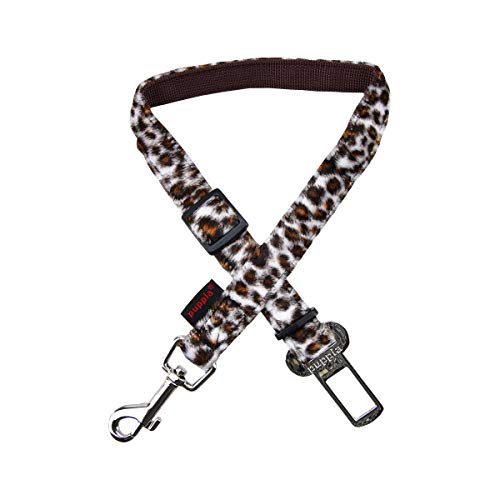 Puppia PARD-SL1560 LEONARD SEATBELT LEAD, L, braun von Puppia