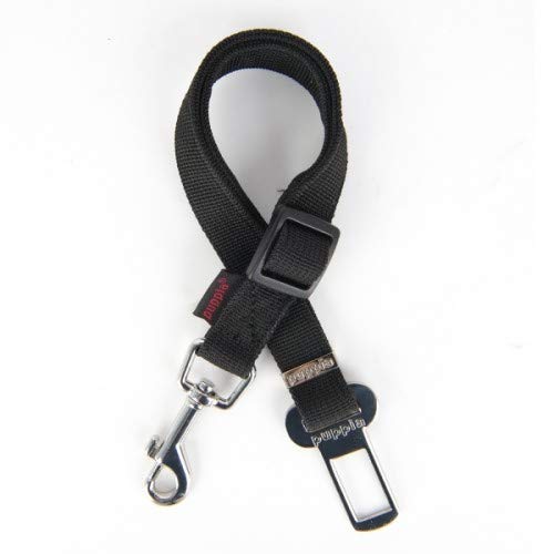 Puppia PATA-SL1717-BK-M Simple Dog Seatbelt Lead Schwarz M Auto Hundeleine von Puppia