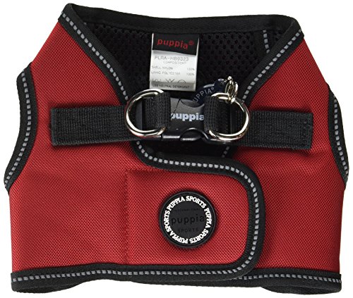 Puppia PLRA-HB9323 Geschirr Trek Harness B, M, rot von Puppia