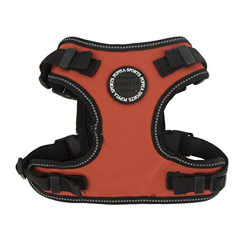 Puppia PLRA-HF9323 Geschirr Trek Safety Harness F, M, orange von Puppia