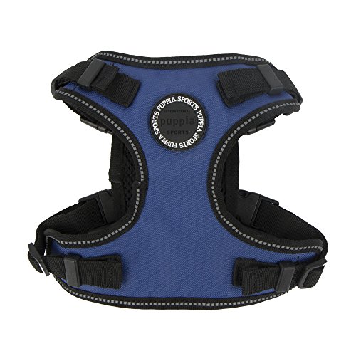 Puppia PLRA-HF9323 Geschirr Trek Safety Harness F, M, royal blau von Puppia