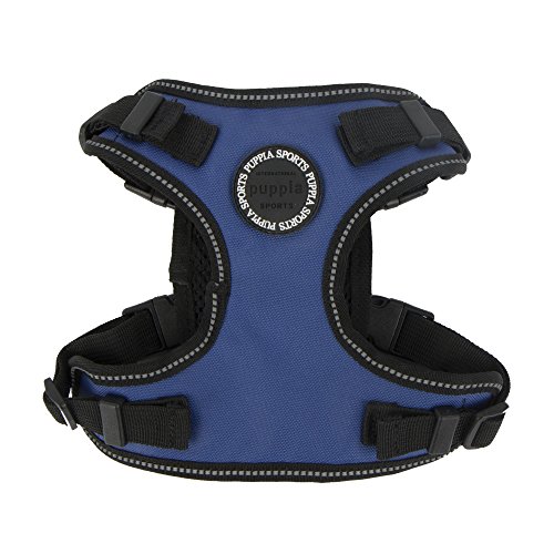 Puppia PLRA-HF9323 Geschirr Trek Safety Harness F, S, royal blau von Puppia