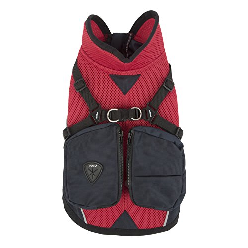 Puppia PLRA-JM9322 Wintermantel P2, XXL, rot von Puppia