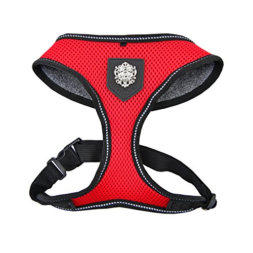 Puppia PLRD-HA9345 Geschirr Thermal Soft Harness, L, rot von Puppia