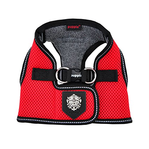 Puppia PLRD-HB9345 Geschirr Thermal Soft Vest Harness, S, rot von Puppia