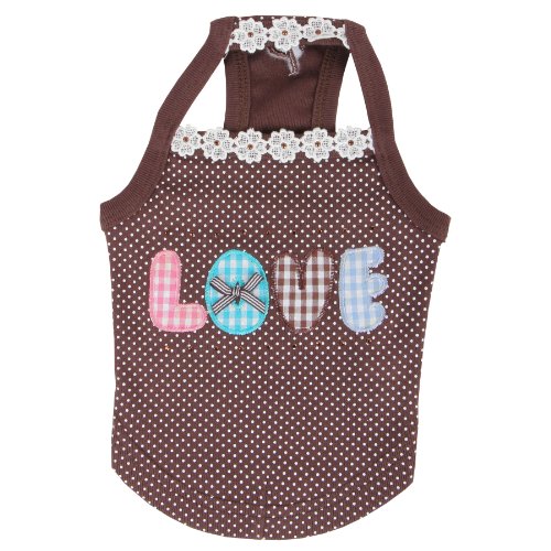 Puppia Puppy Love Tanktop, Braun, Größe L von Puppia