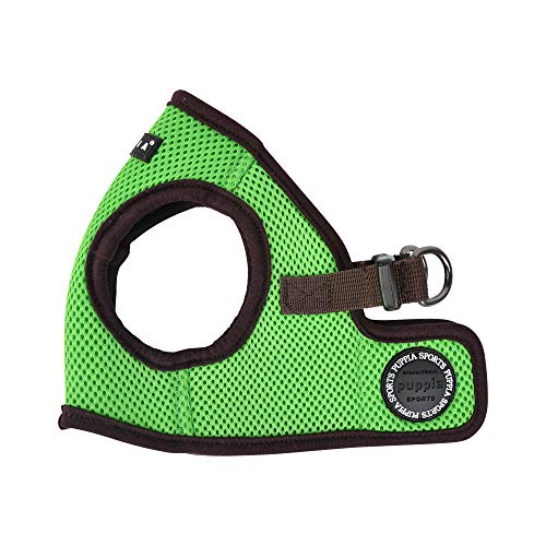 Puppia Soft Harness II - Weiches Westengeschirr für kleine und mittelgroße Hunde - sehr komfortabel und leicht anzuziehen, Grün, PUHB1770GRL von Puppia