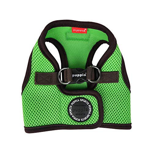 Puppia Soft Harness II - Weiches Westengeschirr für kleine und mittelgroße Hunde - sehr komfortabel und leicht anzuziehen, PUHB1770GRM, Grün, M von Puppia