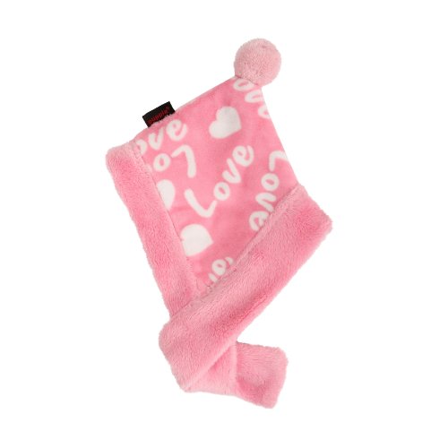 Puppia Wintermütze mit Aufschrift Authentic Love, groß, Rosa von Puppia