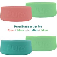 Pura Bumper Bodenschutz aus Silikon 2 Stück "Mint und Moos" Pura Bumper Bodenschutz aus Silikon 2 Stück "Mint und Moos" von Pura