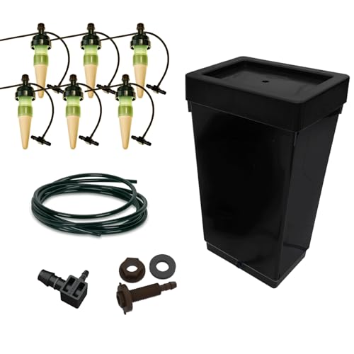 PuraPlants Bewässerungsset für 6 Pflanzen mit 47 L Tank – inkl. original Blumat Tropfer & Zubehör von PuraPlants