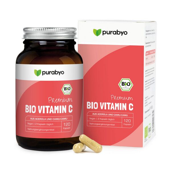 Purabyo Bio Vitamin C natürlich aus Bio Camu-Camu und Bio Acerola von Purabyo