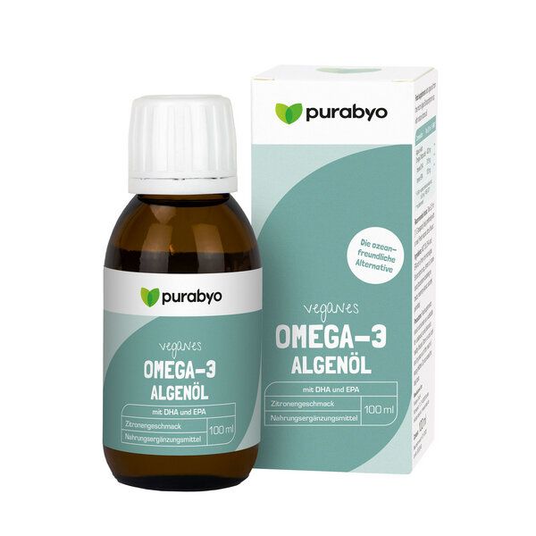 Purabyo Omega-3 Algenöl flüssig vegan von Purabyo