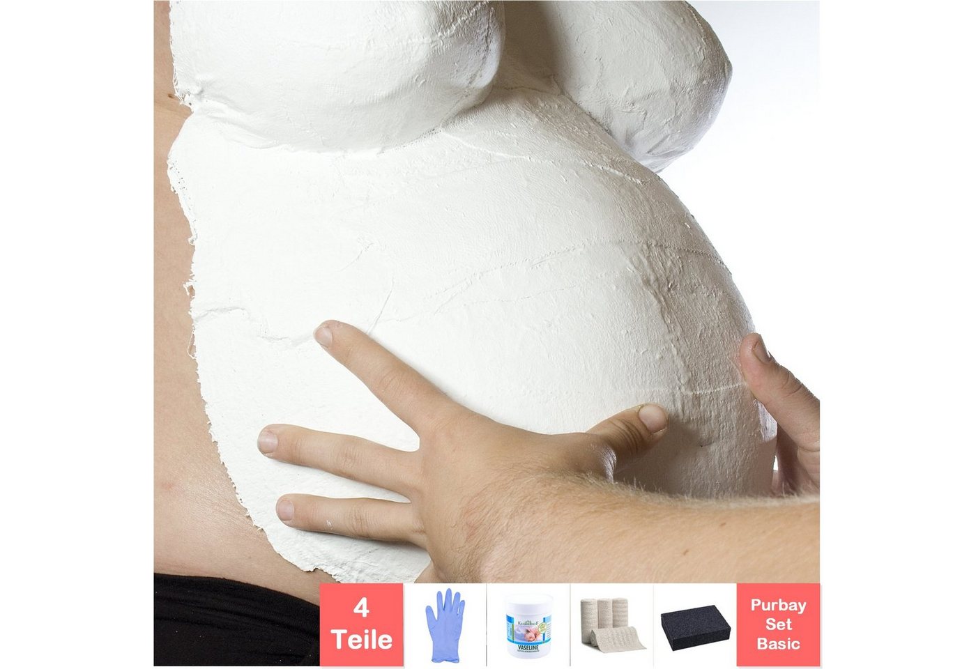 Purbay Handabdruck-Set Purbay Premium Babybauch Gipsabdruck Set BASIC, Spar-Set Purbay Handabdruck-Set Purbay Premium Babybauch Gipsabdruck Set BASIC, Spar-Set von Purbay