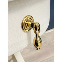 Solide Polierte Messing Drop Pull Schrankbeschläge, Schubladenmöbel Solide Polierte Messing Drop Pull Schrankbeschläge, Schubladenmöbel von PurdyHardware