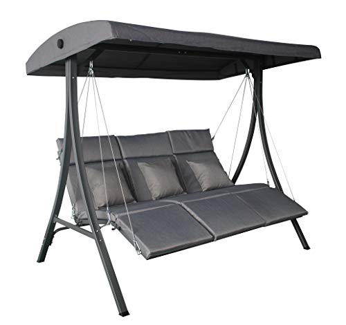 3-Sitzer XXL Hollywoodschaukel Vippe, ergonomisch geformt von Pure Home & Garden