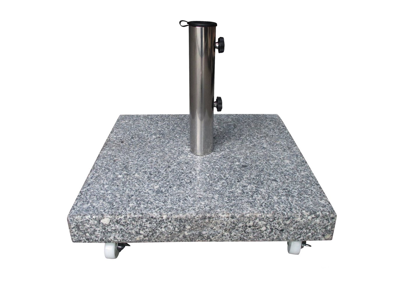 Pure Home & Garden Schirmhalter 40 kg Granit Schirmständer mit XXL Rollen einzeln feststellbar, für Stöcke bis Ø 54 mm von Pure Home & Garden