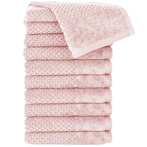 Pure Label 10-TLG. Gästehandtücher 30x50 cm mit Aufhängeschlaufe aus 100% Baumwolle, saugstark, weich und Oeko-TEX Zertifiziert - 10 Gästehandtücher Rosa, 30x50 cm Pure Label 10-TLG. Gästehandtücher 30x50 cm mit Aufhängeschlaufe aus 100% Baumwolle, saugstark, weich und Oeko-TEX Zertifiziert - 10 Gästehandtücher Rosa, 30x50 cm von Pure Label