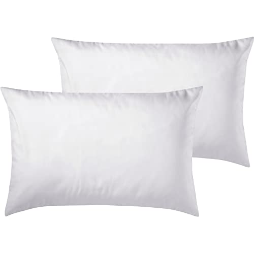 Pure Label 2er Set Mako Satin Kissenbezüge 40x60 cm aus 100% Baumwolle in weiß - Traumhaft weiche Deko Kissen passend zu unseren Bettwäsche Sets von Pure Label