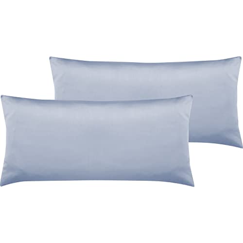 Pure Label 2er Set Mako Satin Kopfkissenbezüge 40x80 cm aus 100% Baumwolle in hellblau - Traumhaft weiche Kissenbezüge passend zu unseren Bettwäsche Sets Pure Label 2er Set Mako Satin Kopfkissenbezüge 40x80 cm aus 100% Baumwolle in hellblau - Traumhaft weiche Kissenbezüge passend zu unseren Bettwäsche Sets von Pure Label