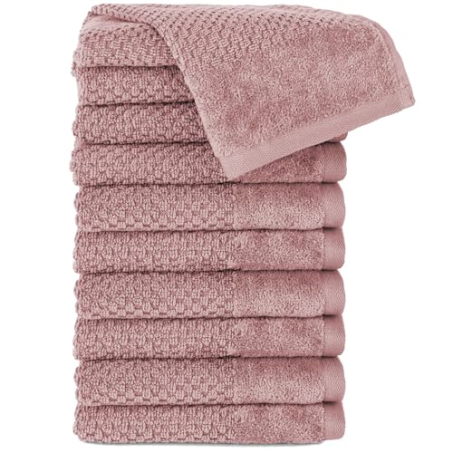 Pure Label Gasthandtuch - 10er-Pack 30x50cm aus 100% Baumwolle - saugstark, schnelltrockend & weich - Gästehandtuch mit Anhängeschlaufe - Oeko-TEX Zertifiziert - Mauve Pure Label Gasthandtuch - 10er-Pack 30x50cm aus 100% Baumwolle - saugstark, schnelltrockend & weich - Gästehandtuch mit Anhängeschlaufe - Oeko-TEX Zertifiziert - Mauve von Pure Label