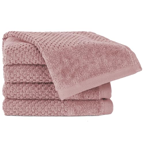 Pure Label Gasthandtuch - 4er-Pack 30x50cm aus 100% Baumwolle - saugstark, schnelltrockend & weich - Gästehandtuch mit Anhängeschlaufe - Oeko-TEX Zertifiziert - Mauve Pure Label Gasthandtuch - 4er-Pack 30x50cm aus 100% Baumwolle - saugstark, schnelltrockend & weich - Gästehandtuch mit Anhängeschlaufe - Oeko-TEX Zertifiziert - Mauve von Pure Label