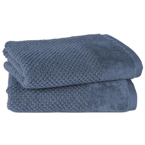 Pure Label Handtuch - 4er-Pack 50x100cm aus 100% Baumwolle - saugstark, schnelltrockend & weich - Handtücher mit Anhängeschlaufe - Oeko-TEX Zertifiziert - Jeansblau Pure Label Handtuch - 4er-Pack 50x100cm aus 100% Baumwolle - saugstark, schnelltrockend & weich - Handtücher mit Anhängeschlaufe - Oeko-TEX Zertifiziert - Jeansblau von Pure Label