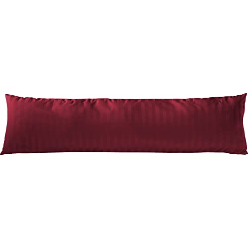 Pure Label Mako Satin Damast Streifen Seitenschläferkissen 40x145 cm aus Baumwolle in rot| Traumhaft weicher Kissenbezug für Seitenschläfer passend zu unserer Bettwäsche Sets Pure Label Mako Satin Damast Streifen Seitenschläferkissen 40x145 cm aus Baumwolle in rot| Traumhaft weicher Kissenbezug für Seitenschläfer passend zu unserer Bettwäsche Sets von Pure Label