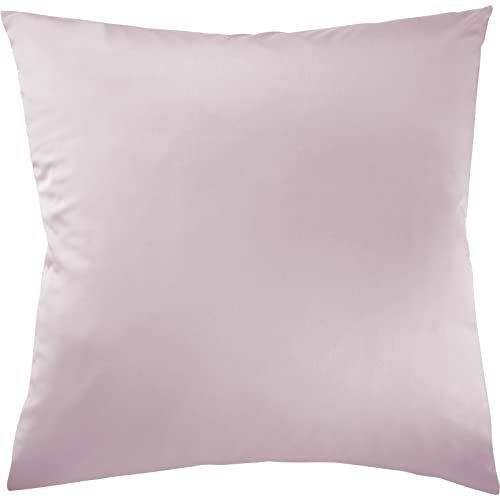 Pure Label Mako Satin Kissenbezug 40x40 cm aus 100% Baumwolle in rosa - Traumhaft weiches Deko Kissen passend zu unseren Bettwäsche Sets von Pure Label