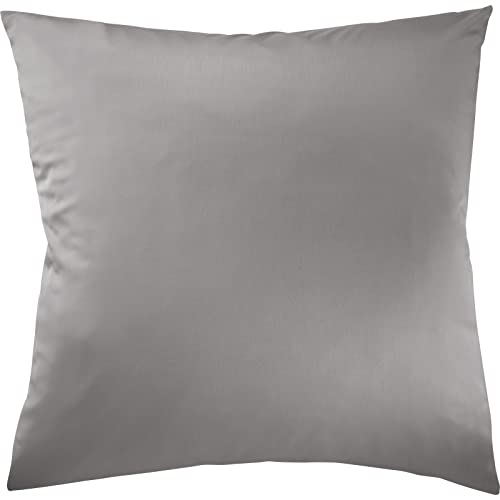 Pure Label Mako Satin Kissenbezug 50x50 cm aus 100% Baumwolle in grau - Traumhaft weiches Deko Kissen passend zu unseren Bettwäsche Sets Pure Label Mako Satin Kissenbezug 50x50 cm aus 100% Baumwolle in grau - Traumhaft weiches Deko Kissen passend zu unseren Bettwäsche Sets von Pure Label