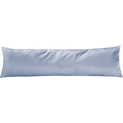 Pure Label Mako Satin Seitenschläferkissen 40x145 cm aus Baumwolle in hellblau - Traumhaft weicher Kissenbezug für Seitenschläfer passend zu unserer Bettwäsche Sets von Pure Label