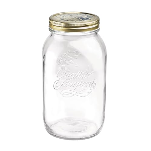 Bormioli Quattro Stagioni Einmachglas, Glas, Durchsichtig, 1.5l, 1500 Bormioli Quattro Stagioni Einmachglas, Glas, Durchsichtig, 1.5l, 1500 von Bormioli Rocco