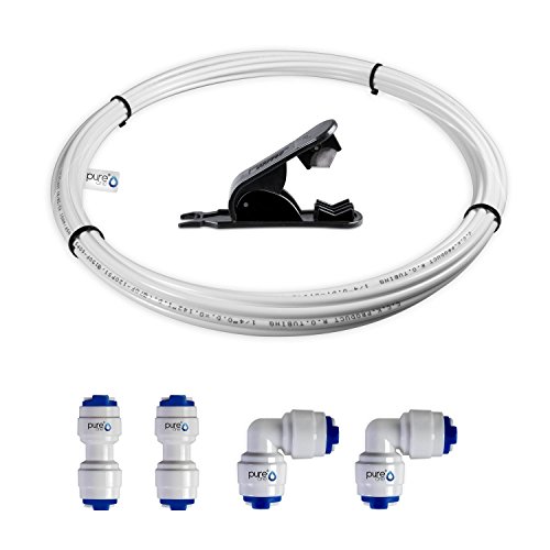 PureOne Verlängerungs-Set B1. 1/4 Zoll (6 mm). 6-Teilig. Wasserschlauch, Schnellverbinder, Cutter. Verlängerung für Wasserfilter von Pure One