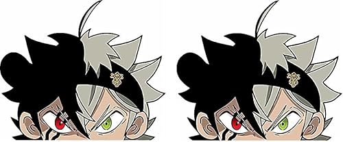 Anime Sticker - Black Clover Peeker - Auto Aufkleber - 2 Stück - 9 cm (Asta2) von Pure Print Cut