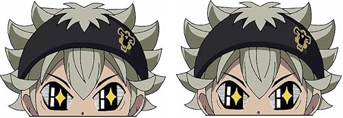 Anime Sticker - Black Clover Peeker - Auto Aufkleber - 2 Stück - 9 cm (Asta3) von Pure Print Cut