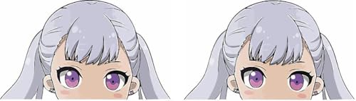 Anime Sticker - Black Clover Peeker - Auto Aufkleber - 2 Stück - 9 cm (Noelle) von Pure Print Cut